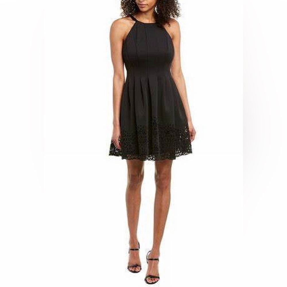 Vince Camuto Lasercut Fit & Flare Cocktail Dress